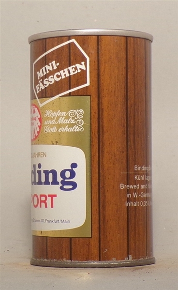 Binding Export Tab Top from Germany