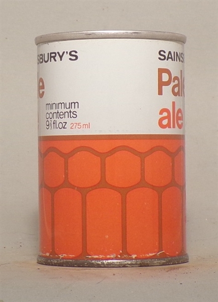 Sainsbury's Pale Ale 9 2/3 Ounce Tab Top, England