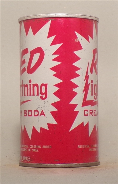 Red Lightning Cream Soda Tab Top Soda Can, Madisonville, KY