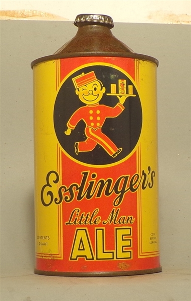 Esslinger's Ale Quart Cone Top, Philadelphia, PA
