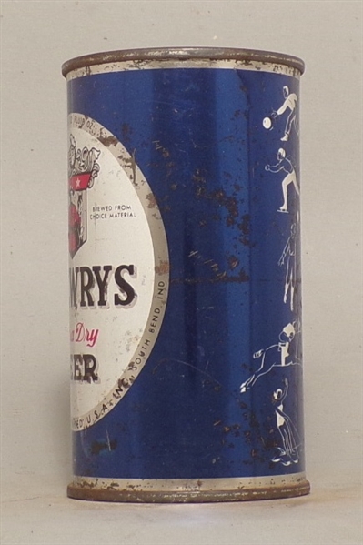Drewry's Blue Sports Flat Top Series Can, South Bend, IN