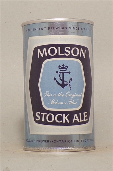 Molson Stock Ale Tab Top, Canada