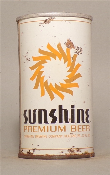 Sunshine Premium Beer, Reading, PA (white)