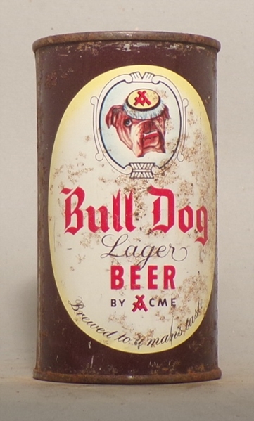 Bull Dog Lager Beer Flat Top, Acme, San Francisco, CA