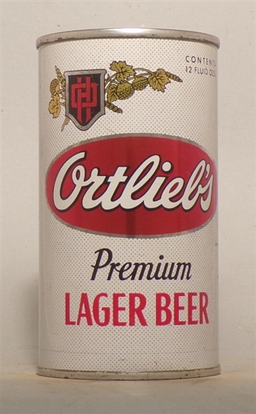 Ortlieb's Premium Lager Beer F;at top. Philadelphia, PA
