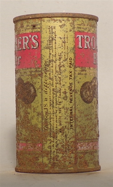 Trommer's Beer Flat Top w/ PA Tax Stamp