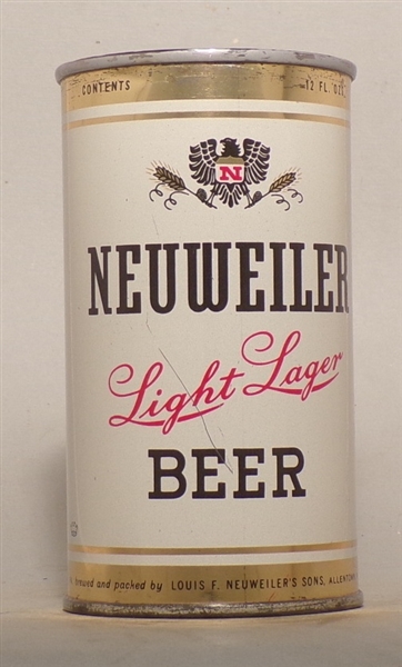 Neuweiler Light Lager Bank Top, Allentown, PA