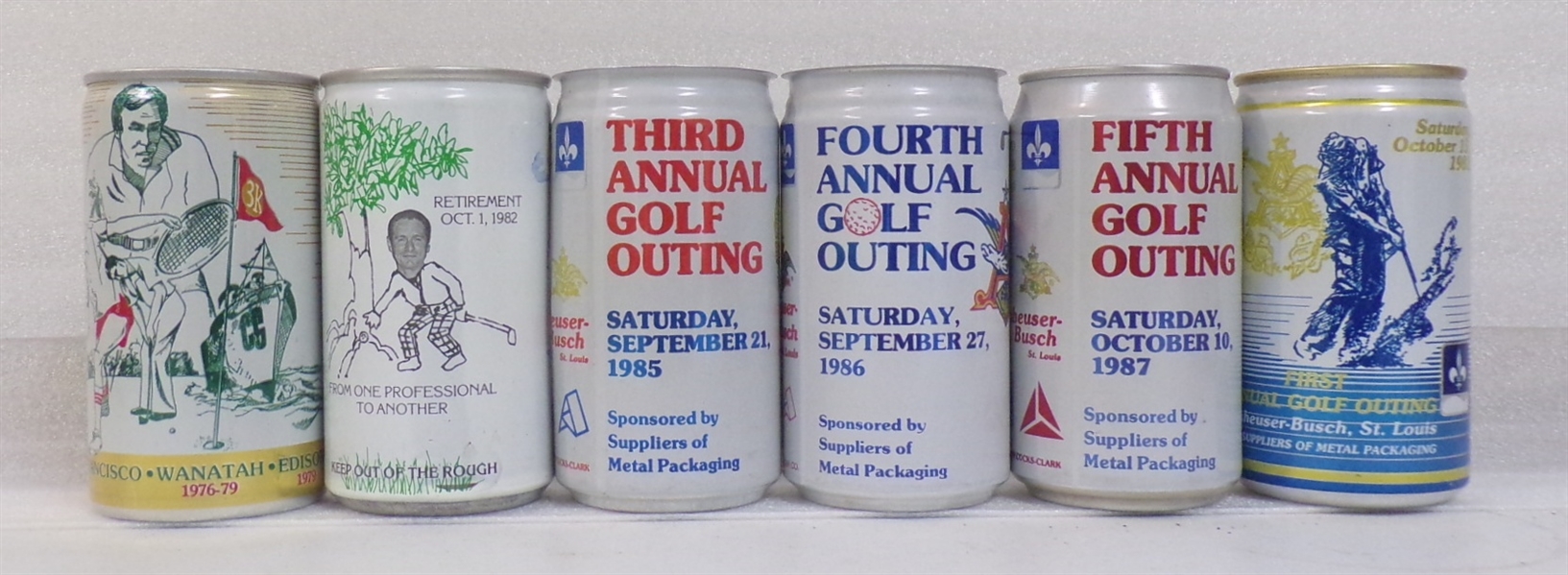 6 Aluminum Golfing Sports Cans #3