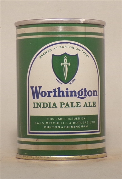 Worthington India Pale Ale 9 2/3 Ounce Tab Top, England