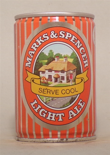 Marks and Spencer Light Ale 9 2/3 Ounce Tab Top, England