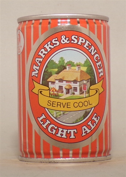 Marks and Spencer Light Ale 9 2/3 Ounce Tab Top, England