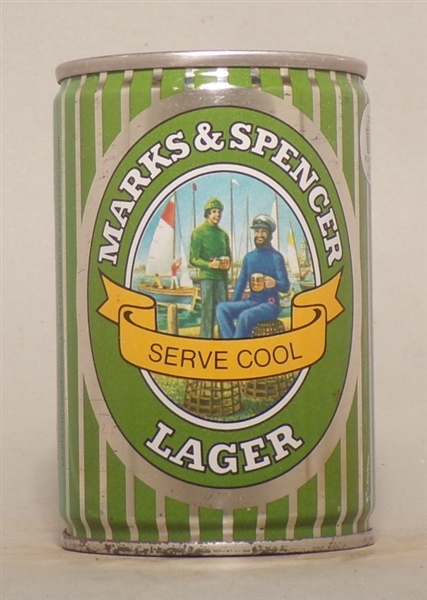Marks and Spencer Lager 9 2/3 Ounce Tab Top, England