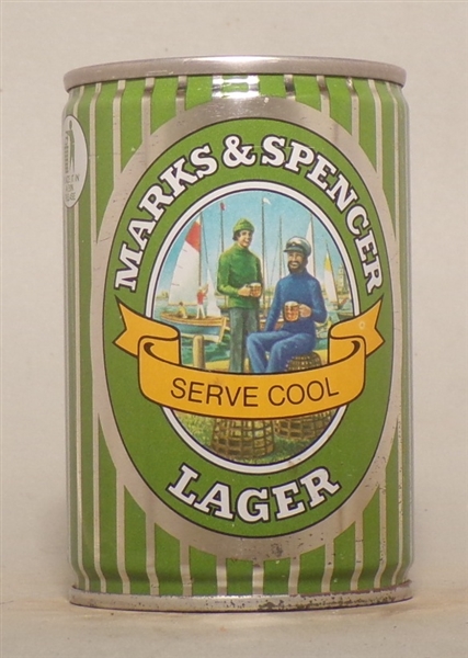 Marks and Spencer Lager 9 2/3 Ounce Tab Top, England
