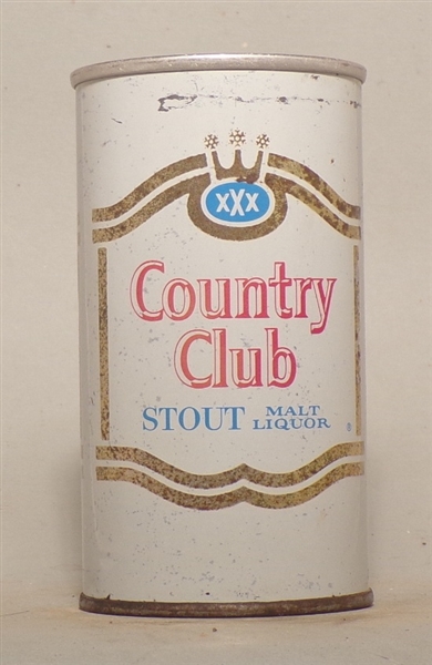 Country Club Stout Malt Liquor Tab Top