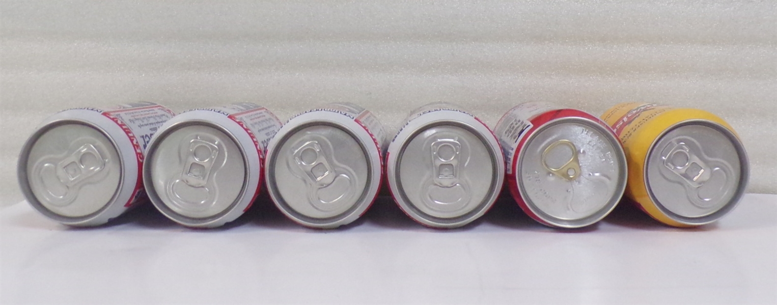 6 - 12 Ounce Budweiser Aluminum Sports Cans #1