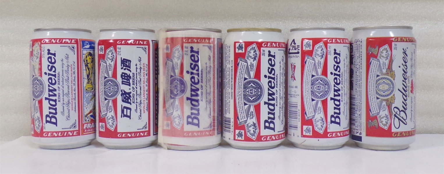 6 - 12 Ounce Budweiser Aluminum Sports Cans #2