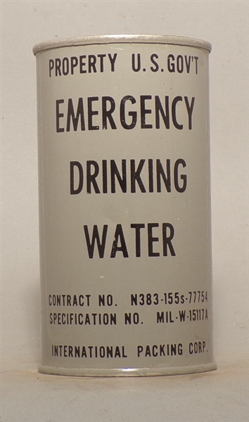 Emergency Drinking Water Flat Top