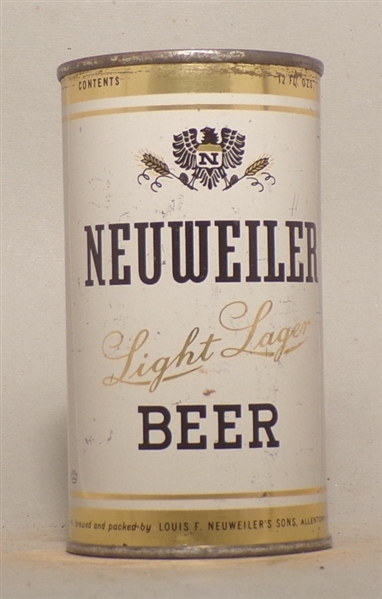 Neuweiler Light Lager Flat Top, Allentown, PA