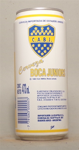 Cerveza BOCA Juniors US Export to Argentina, Team Phot0 1, 16 Ounce