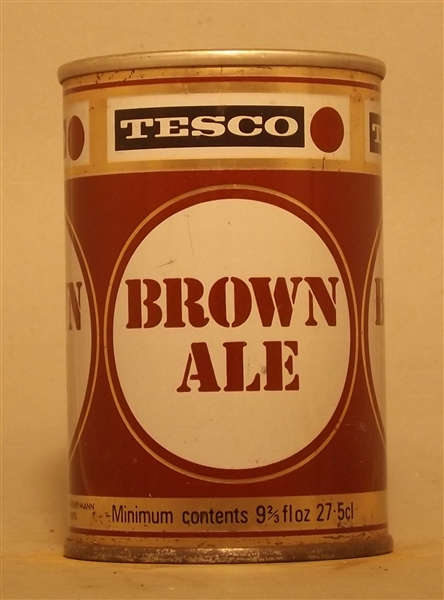 Tesco Brown Ale 9 2/3 Ounce tab - England, UK