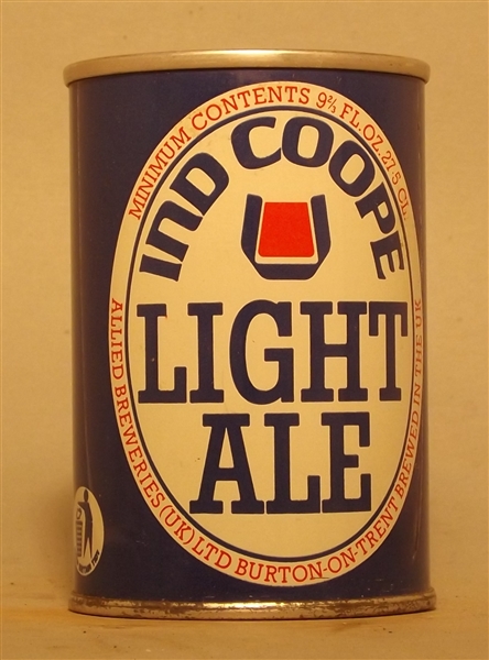 Ind Coope Light Ale 9 2/3 Ounce Tab - England, UK