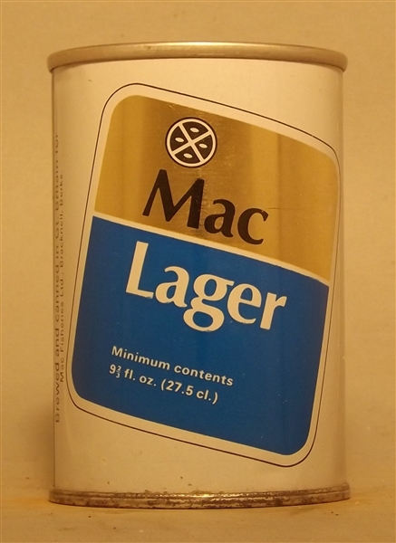 Mac Lager 9 2/3 Ounce Tab - England, UK