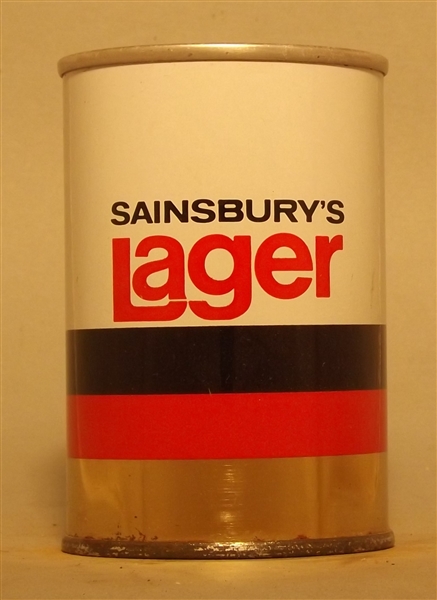 Sainsbury's Lager 9 2/3 Ounce Tab - England, UK