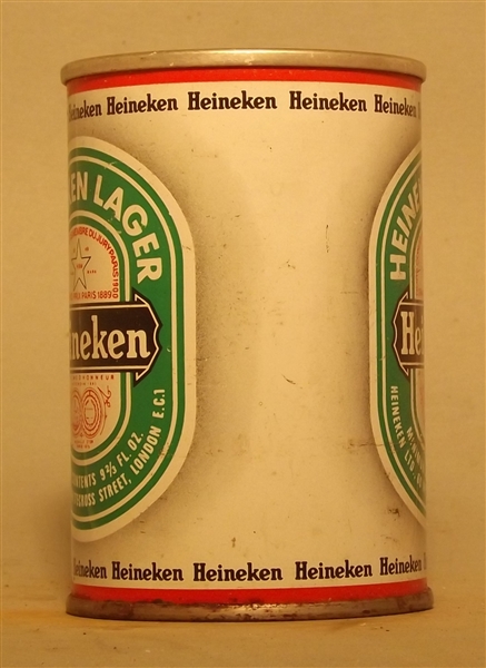 Heineken 9 2/3 Ounce Tab - England, UK