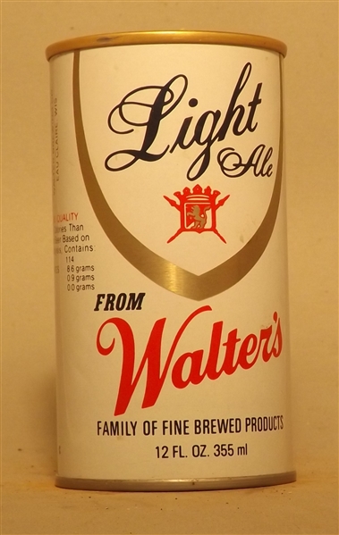 Walter's Light Ale Tab Top, Eau Claire, WI