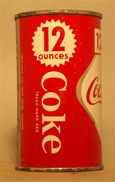 Coca-Cola Flat Top - Canada 12 Ounce
