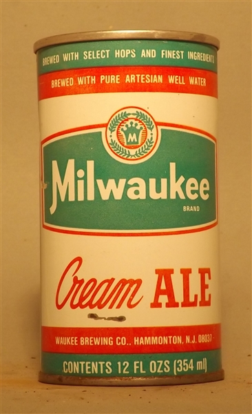 Milwaukee Cream Ale Tab Top, Hammontn, NJ