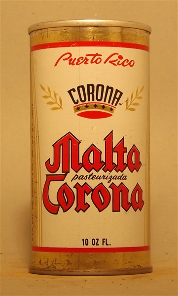 Corona #1 Malta 10 Ounce Tab Top - Puerto Rico
