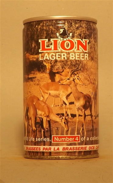 Scarce Lion Set Can with French Text #4 Impala - South Africa
