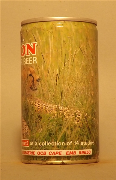 Scarce Lion Set Can with French Text #5 Cheetah - South Africa