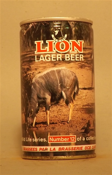 Scarce Lion Set Can with French Text #12  Nyala - South Africa