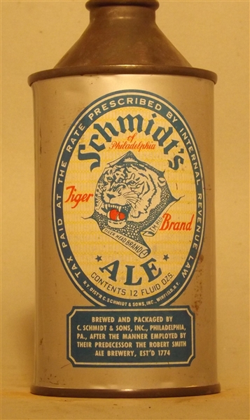 Schmidt's Ale Cone Top, Philadelphia, PA