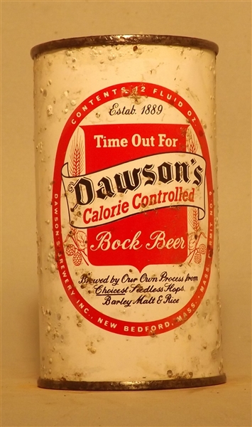 Dawson's Calorie Controlled Bock, Flat Top, New Bedford, MA