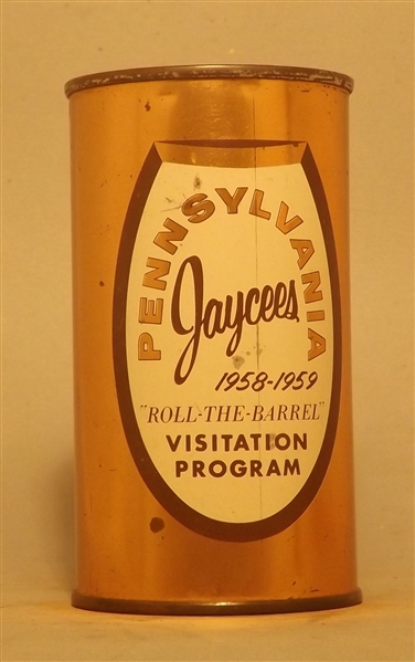 Ballantine Beer Bank Top #5, Pennsylvania Jaycees 1958-59, Newark, NJ