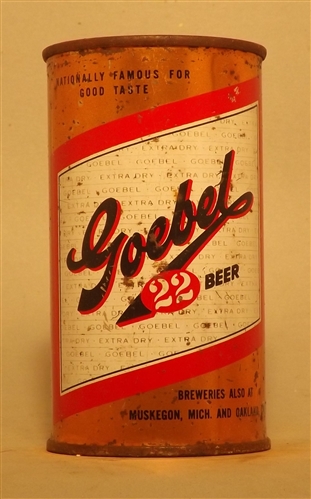 Goebel 22 Beer Flat Top #4, Detroit, MI