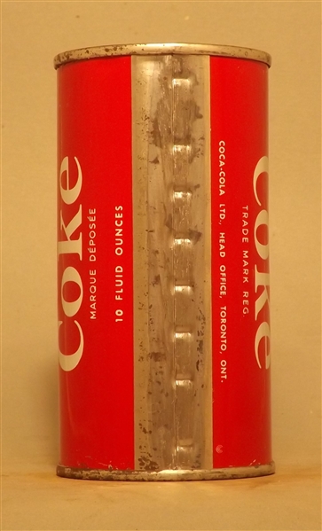 Coca Cola 10 Ounce Flat Top - CANADA