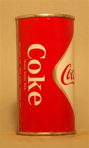Coca Cola 10 Ounce Flat Top - CANADA
