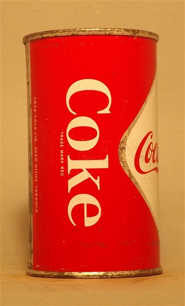 Coca Cola 12 Ounce Flat Top - CANADA