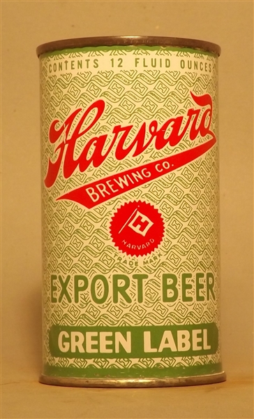 Harvard Green Label Export Beer Bank Top, Lowell, MA