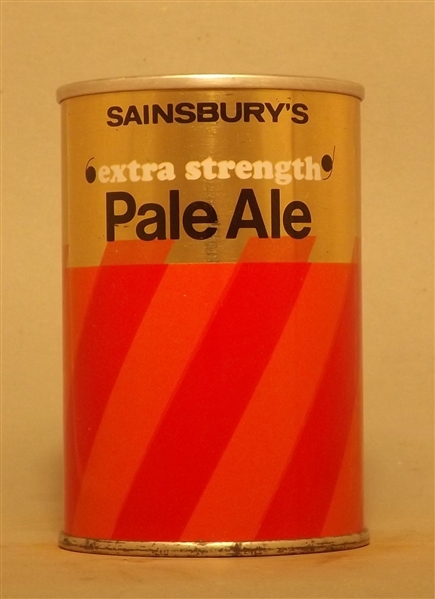 Sainsbury's Extra Strength Pale Ale 9 2/3 Ounce Tab Top, England, UK