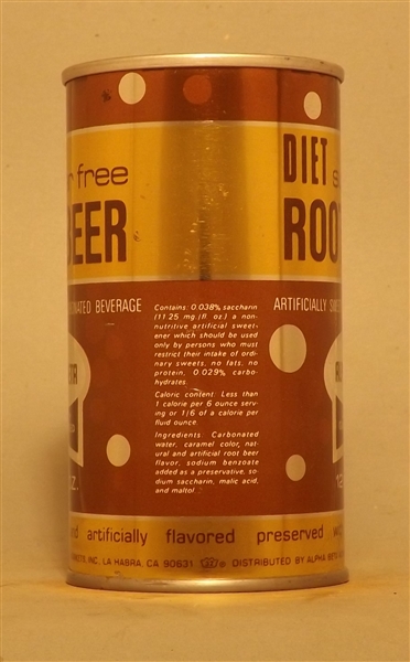 Alpha Beta Root Beer Tab Top