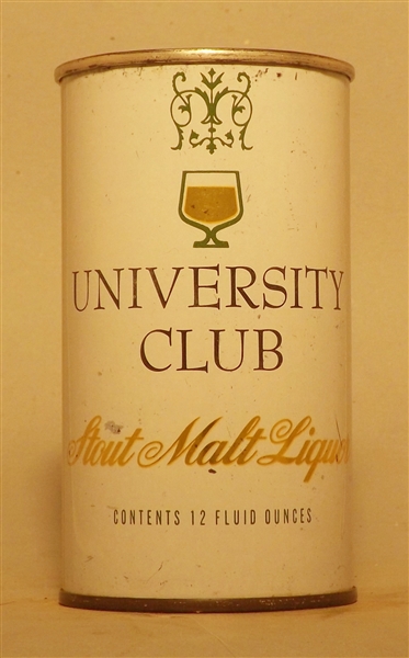 University Club Stout Malt Liquor Flat Top, Milwaukee, WI