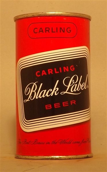 Carling Black Label Flat Top #2, Cleveland, OH w/VA Tax Stamp