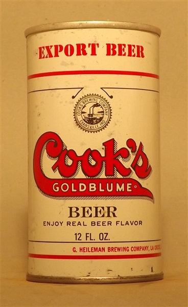 Cook's Goldblume Tab Top, Heileman, Multi-cities