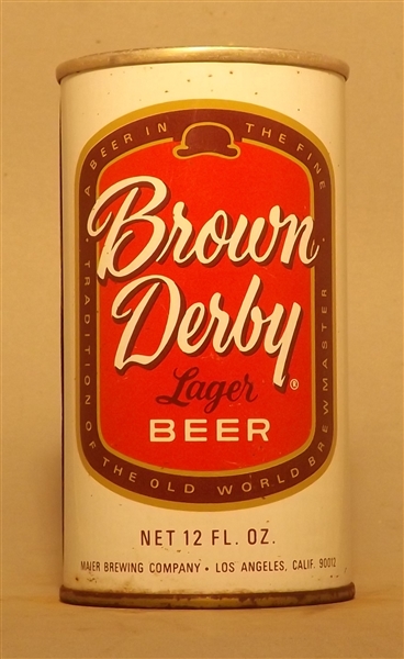 Brown Derby Tab Top #2, Maier, Los Angeles, CA