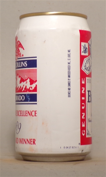 Budweiser Fort Collins, CO 1989 Can